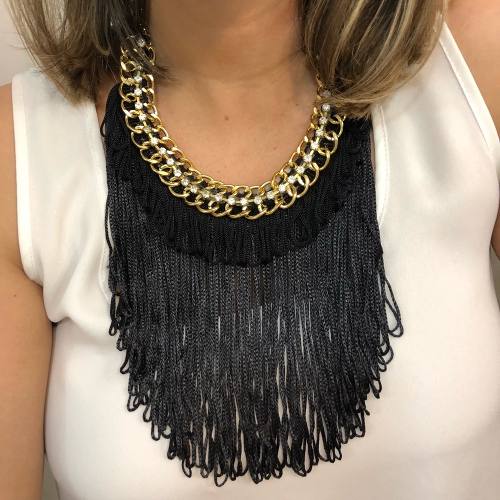 Fabric necklace, handmade in Venezuela